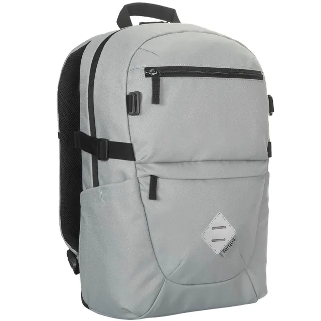 【Targus】EcoSmart Spring 15-16 吋輕量校園電腦後背包 - 灰色 (TBB66104GLR)