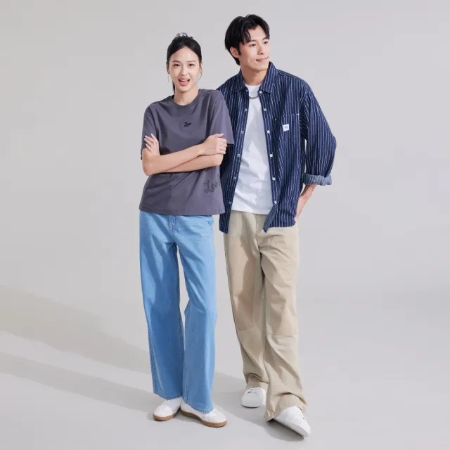 【Lee】女裝 牛仔褲 / 428 高腰舒適直筒 淺藍洗水 / LB617064893