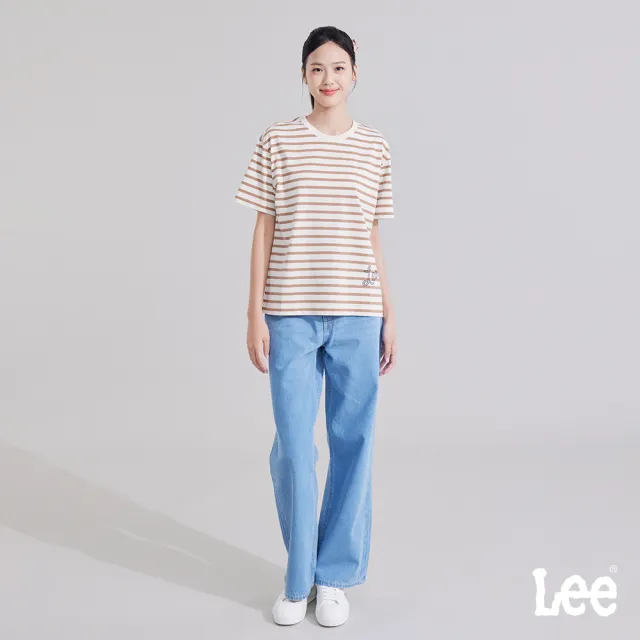 【Lee】女裝 牛仔褲 / 428 高腰舒適直筒 淺藍洗水 / LB617064893