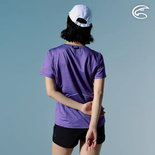 【ADISI】女輕量散熱速乾智能抑菌訓練圖T AL2611106 灰葡紫 S-2XL｜抗UV 吸濕排汗 消臭 排汗衣 運動上衣