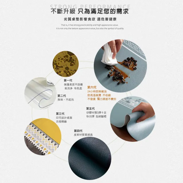 【西格傢飾】侘寂風Q彈矽膠桌墊60x120cm(桌布 茶几 書桌 餐桌墊 滑鼠墊)