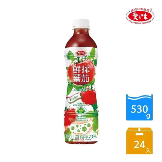【愛之味】鮮采蕃茄綜合蔬菜汁530ml(24入/箱)