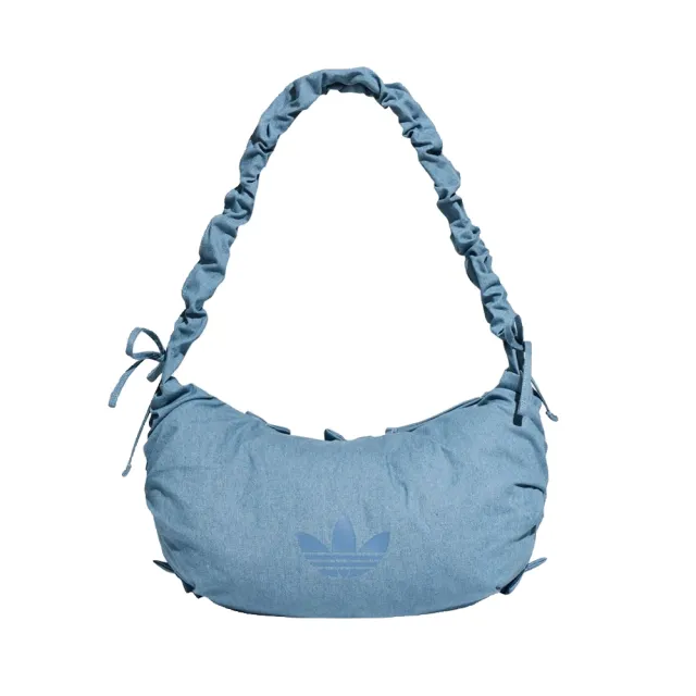 【adidas 愛迪達】肩背包 斜背包   DENIM RUFF BAG 女 - KX6975