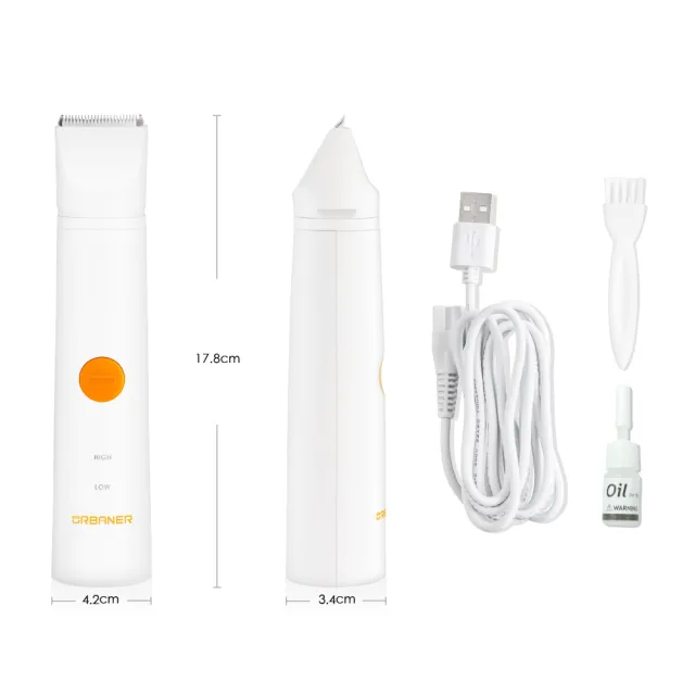 【URBANER 奧本】防水款寵物腳底毛電剪 MB-025(腳底毛/小電剪)