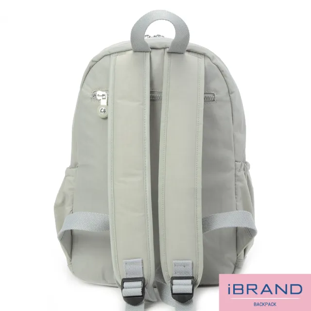 【iBrand】雙11 輕盈防潑水多口袋尼龍後背包(防水包 多色任選)