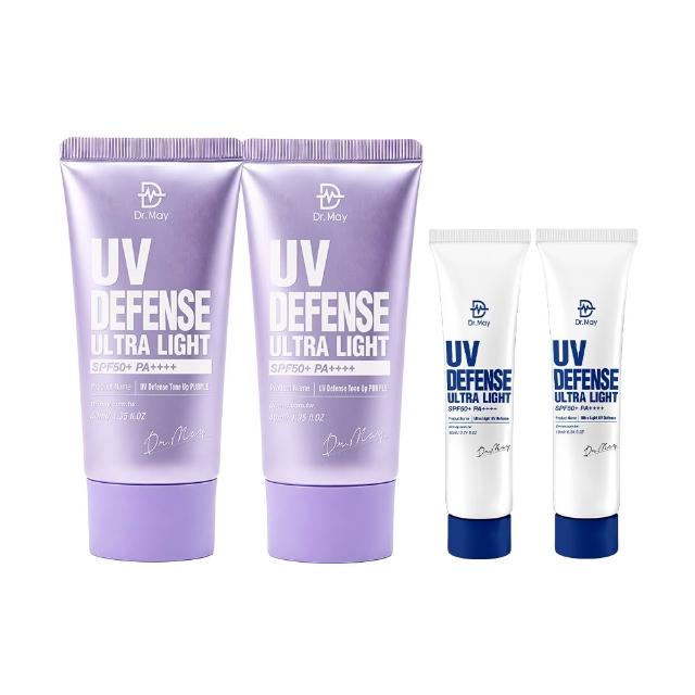 【Dr. May 美博士】新上市!專業紫潤白清爽防曬 SPF50+PA++++40ml(二入組)