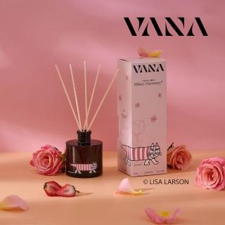【VANA】Lisa Larson聯名Mikey Harmony擴香瓶200ml｜玫瑰花香調｜無酒精｜居家香氛｜秋季香氛賞
