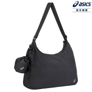 【asics 亞瑟士】可收納側背包 男女中性款 訓練配件 3033C428-001