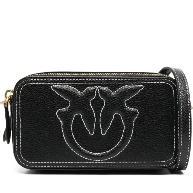 【PINKO】CARRIE CAMERA CASE MINI 黑色迷你相機包 女包