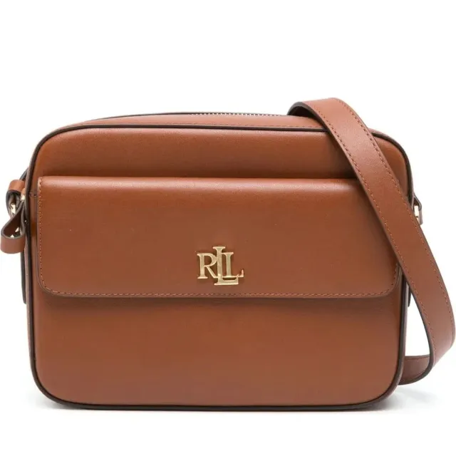 【RALPH LAUREN】MARCY 中號 斜跨包 棕色女包包