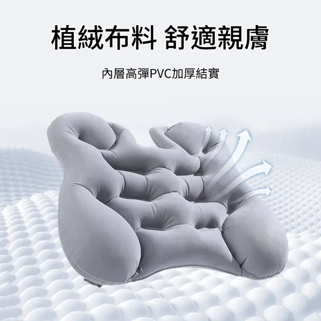 【YOOP】充氣腰枕 旅行腰靠墊 飛機高鐵腰墊 可攜式充氣腰枕 久坐護腰旅行靠墊
