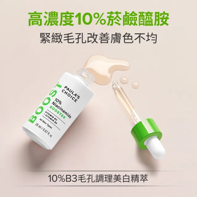 【PAULA’S CHOICE 寶拉珍選】10％B3毛孔調理美白精萃20mlx2入組