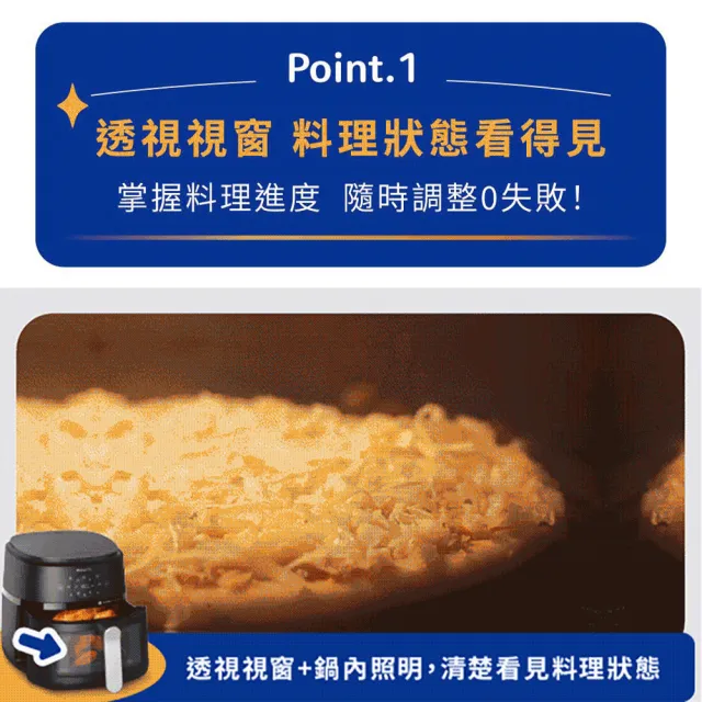 【Philips 飛利浦】星樂視透視海星氣炸鍋6.2L_NA231/00