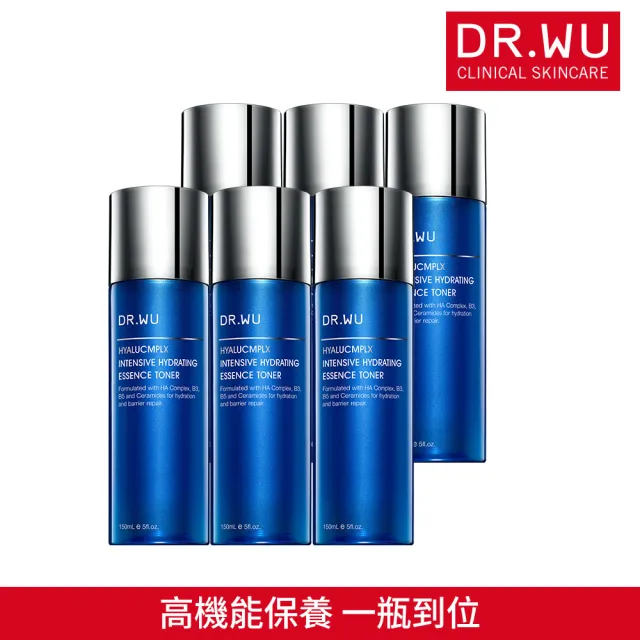 【DR.WU 達爾膚】玻尿酸保濕精華化妝水150ML(經典款 6入組)