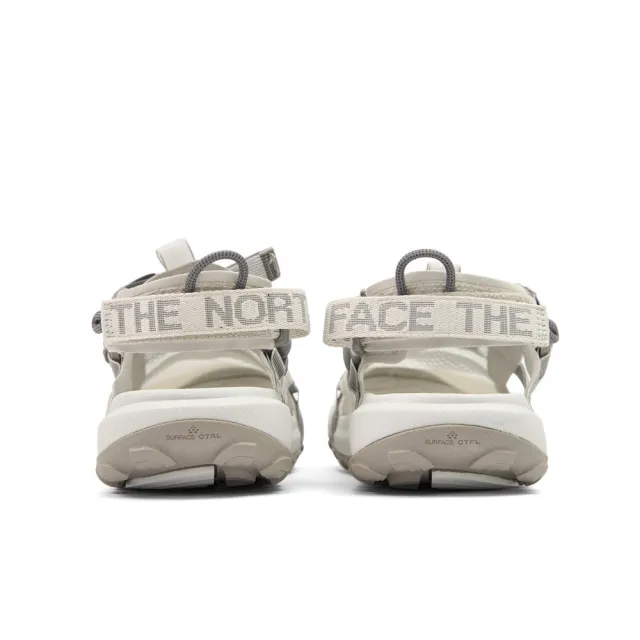 【The North Face】北面男女款白色魔鬼氈調節抓地涼鞋｜8G6NL0Y