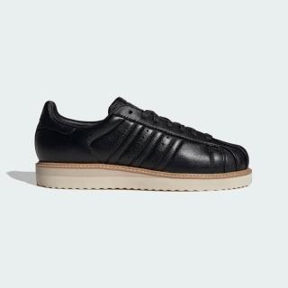 【adidas 愛迪達】Superstar Lux 男女 休閒鞋 舒適 黑 皮革 靴子風格(JQ4314)