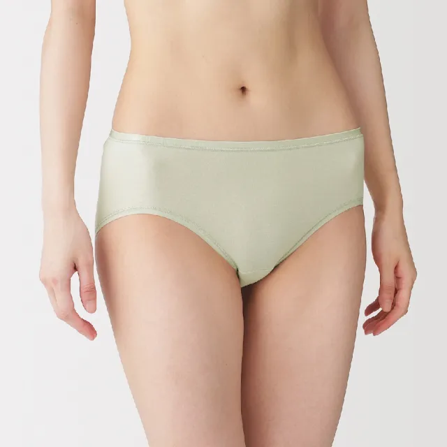 【MUJI 無印良品】女彈性中腰內褲(灰白/深灰/黑色/淺粉/黃橘/淺綠/摩卡棕)