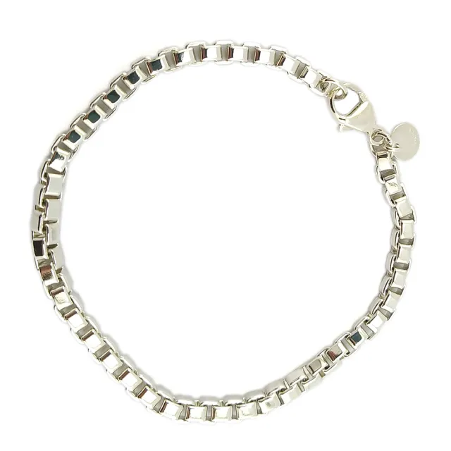 【Tiffany&Co. 蒂芙尼】925純銀-經典威尼斯手鍊(展示品)