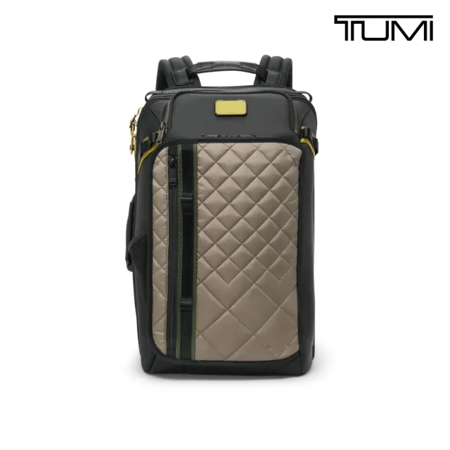 【TUMI】Alpha Bravo Detrick 17 吋筆電商務後背包 - 灰褐 / 黑