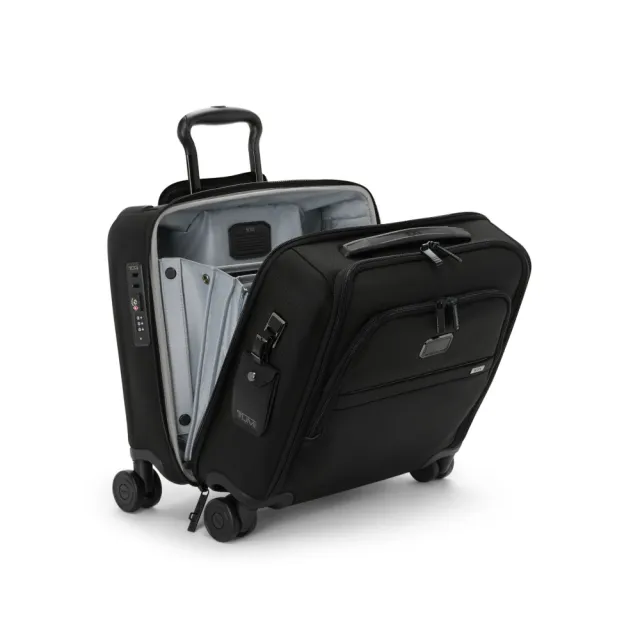 【TUMI】Alpha Compact 彈道尼龍休閒機長登機箱 - 黑
