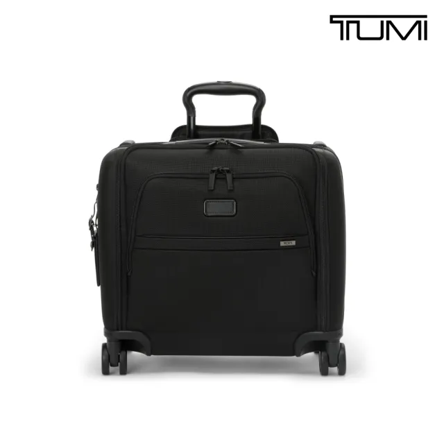 【TUMI】Alpha Compact 彈道尼龍休閒機長登機箱 - 黑