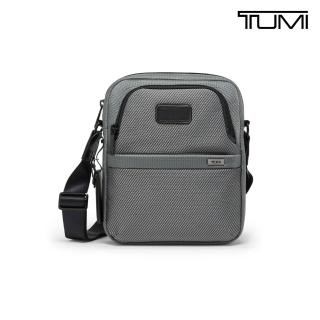 【TUMI】Alpha 中型機能尼龍斜背包 - 灰反光