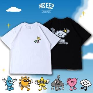 KEEP COUNT THE STARS TEE 數星星 黑色 白色 印花 雲朵 短TEE (KS352)
