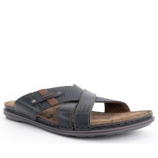 Gruner Schuhe Munich NAVY 休閒日常 OPEN 拖鞋 藍色男款鞋
