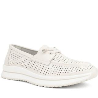 Gruner Schuhe Munich 米白色 休閒日常 莫卡辛鞋 米白色女鞋