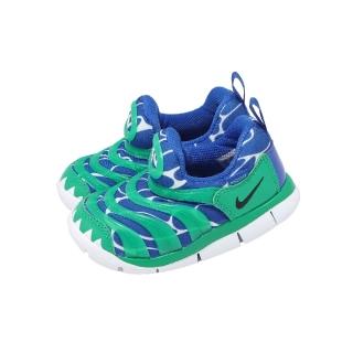 【NIKE 耐吉】休閒鞋 Dynamo Free LILS BT 小童鞋 學步鞋 綠 毛毛蟲 IO1626-300
