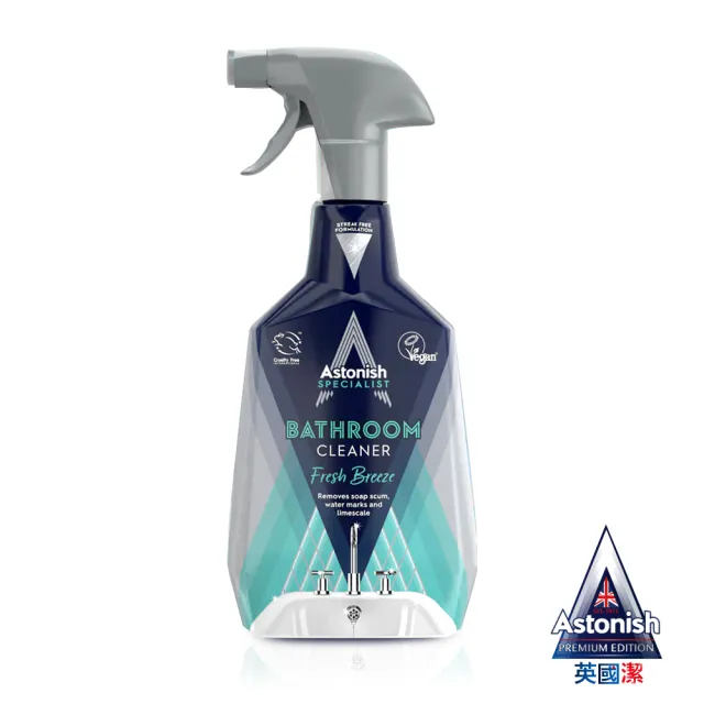 【Astonish 英國潔】抑菌除汙浴室廁所清潔劑1瓶水垢 尿垢 皂垢 去汙(750mlx1)