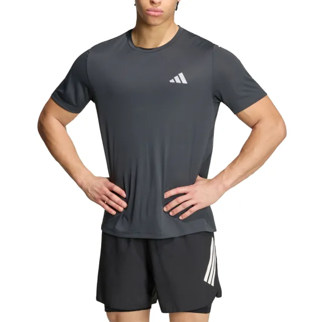 【adidas 愛迪達】圓領短袖T恤 Run Ess Tee M 男 - KG3190