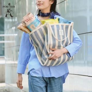 【PORTER INTERNATIONAL】輕盈結構AERO托特包(藍)