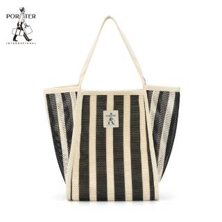 【PORTER INTERNATIONAL】輕盈結構AERO托特包(黑)