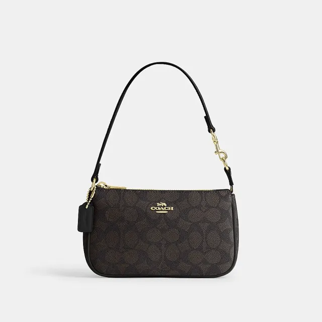 【COACH】蔻馳官方直營 NOLITA 19 經典SIGNATURE單肩包 手拿包 肩背包 手腕包-多色任選(CW426)