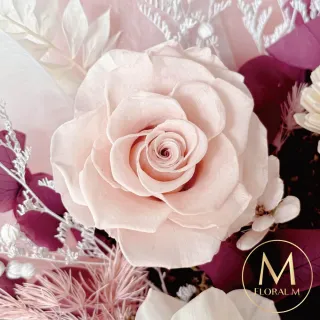 【Floral M】貝爾維亞永生花束贈香氛油(乾燥花/永生花/情人節花束/告白禮物/求婚花禮)