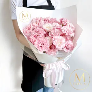 【Floral M】甜美誓言優雅粉桔梗鮮花花束(情人節花束/告白禮物/求婚花束/鮮花花禮/桔梗花束/生日花束)
