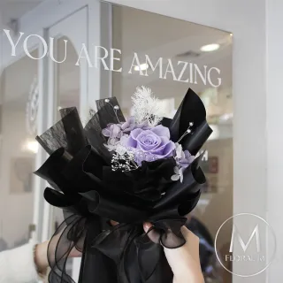 【Floral M】My Love謬思女神永生玫瑰花束(乾燥花/永生花/情人節花束/告白禮物/求婚花禮/生日花束)