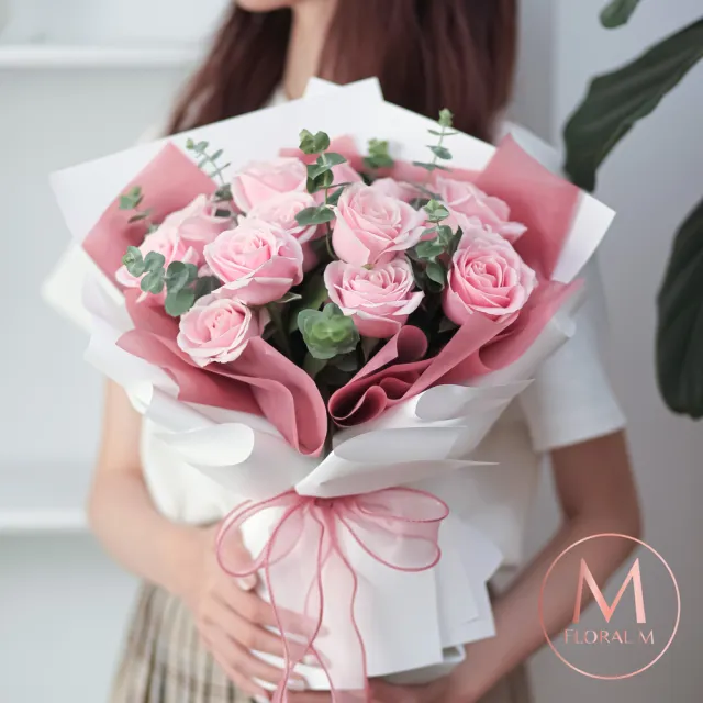 【Floral M】安娜女神玫瑰鮮花花束(情人節花束/告白禮物/求婚花束/鮮花花禮/生日花束)