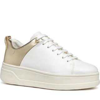 【GEOX】SPHERICA ECUB 休閒 平底鞋 白色女鞋