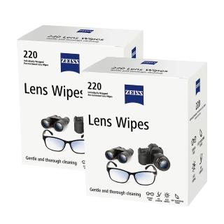 【ZEISS 蔡司】Lens Wipes 濕式拭鏡紙220片盒裝(2盒組)
