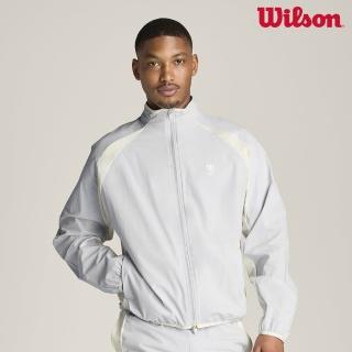 【WILSON】Classic WarmUp Jacket Microchip 男款 服飾 外套 灰色 WN00078G010001