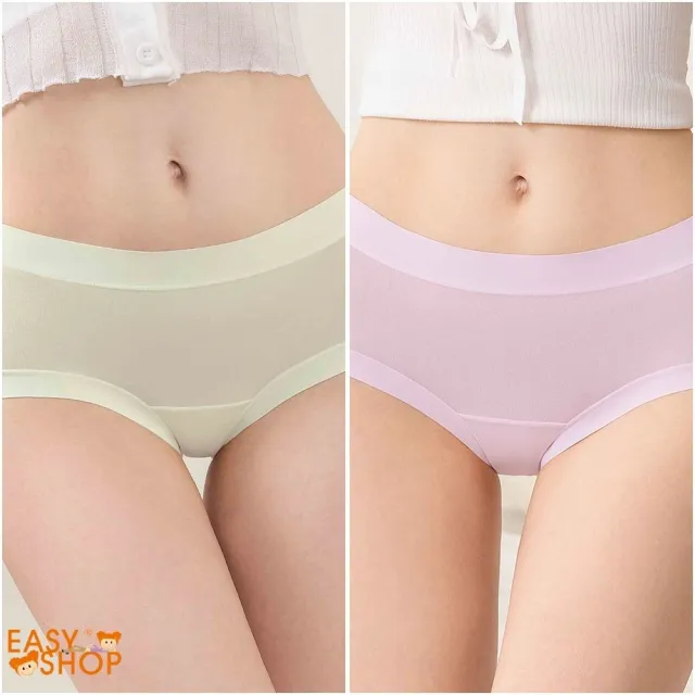 【EASY SHOP】iMEWE-Best7days七日鮮中腰平口內褲七件組(膚+綠+紫+米+藍+灰+粉)