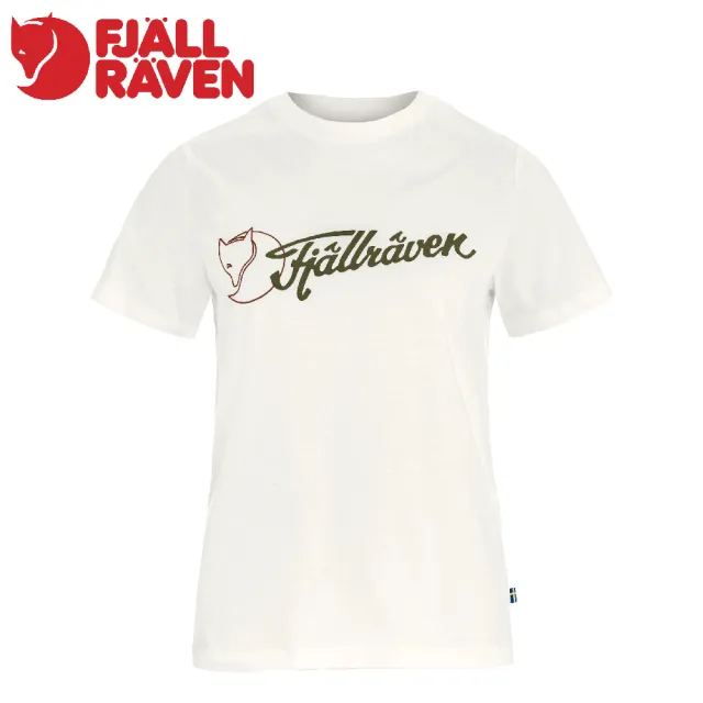 【Fjallraven】女 Archive Logo T恤《蛋殼白》F14600269/機能衣/排汗衫/運動衫/棉T