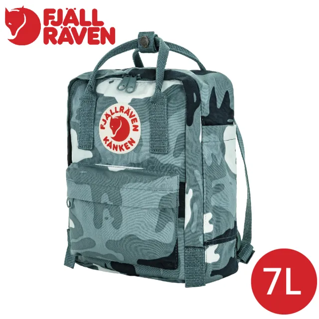 【Fjallraven】雙11 Kanken Graphics Mini背包7L《雨雲藍/隱藏動物》F23200357/小背包