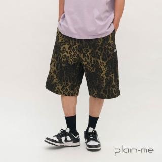 【plain-me】OOPLM 男女款 短褲 花紋 休閒短褲 褲子 寬鬆花紋短褲 OPM1712-262