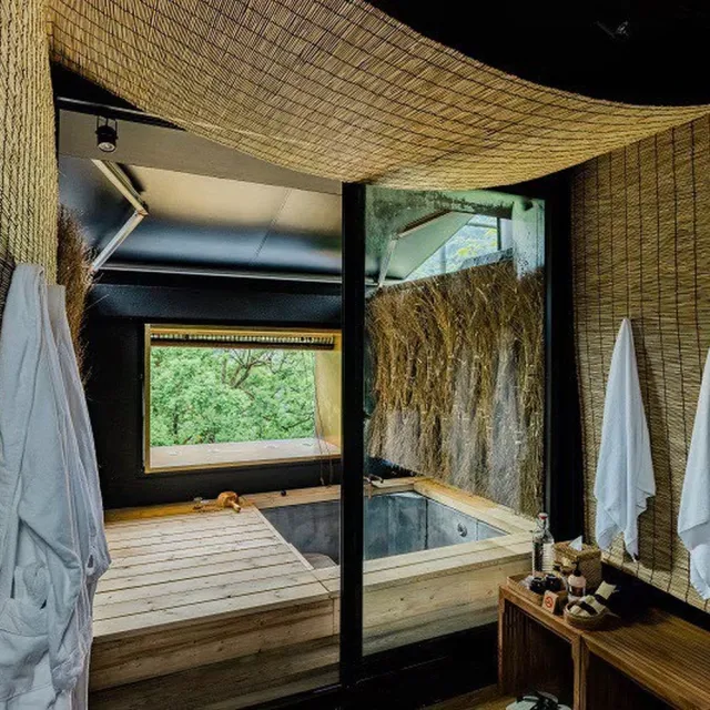 【新北烏來馥森阪治Trio】90分鐘望屋特色湯屋 平假日通用券 淡季方案(MO26)