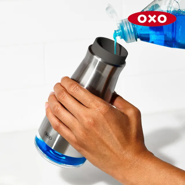 【OXO】不鏽鋼皂液罐(兩色任選)