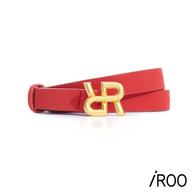 【iROO】雙R造型細腰帶
