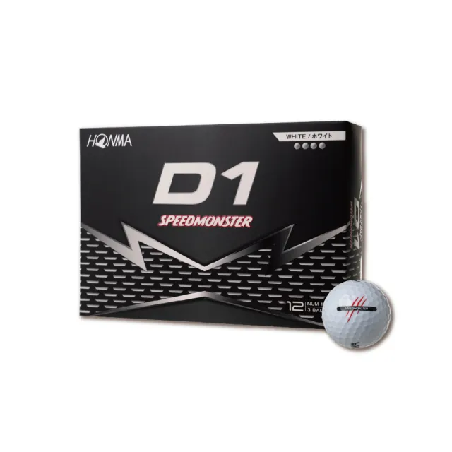 【HONMA 本間高爾夫】GOLF BALL D1 SPEEDMONSTER 三層球 高爾夫球 BT2302黃色 /新款BT2504白色